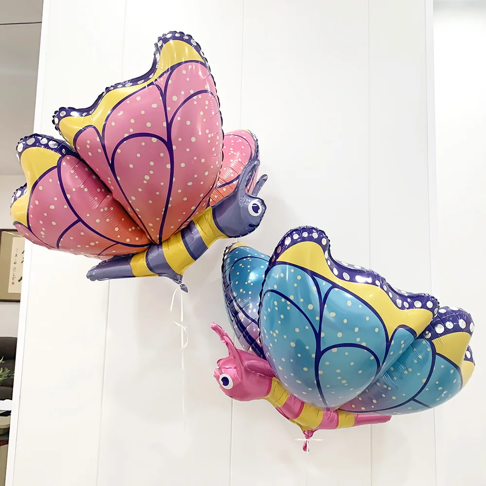 60cm Insect Cartoon Butterfly Aluminum Foil Balloon Outdoor Activities Kid Toy Photo Props Birthday Party Decoration kids gift