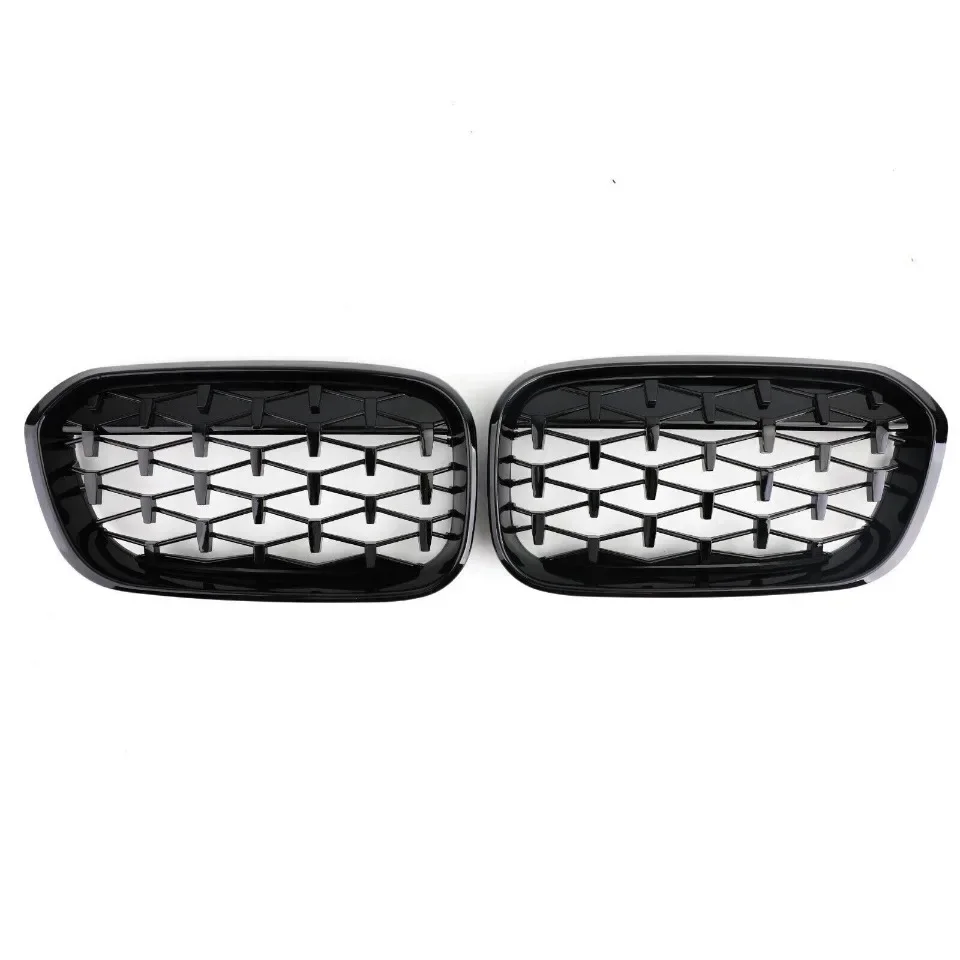 Xvip 1 Paar Front gitter für BMW 1er F20 F21 2013-2016 glänzend schwarzer Nieren grill Ersatz Racing Front stoßstangen gitter – Detail 15