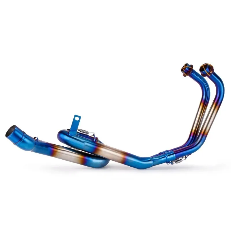 أداء الفولاذ المقاوم للصدأ رياضية ماسورة العادم ل YZF R3/R25/MT03 موتو العادم الهروب الأزرق العادم الأنابيب 2015-2021