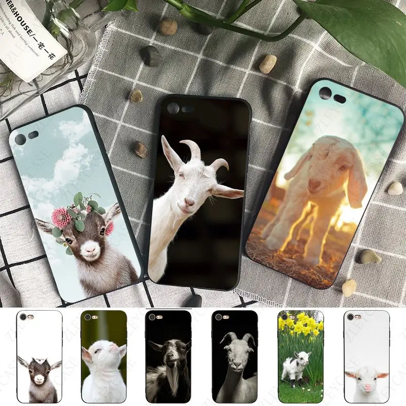 silicone hot baby goat phone cover for iPhone 12 15pro 13PRO 7plus 8Plus X XR 14PLUS 11pro 12pro max 12mini se 2020 case coque