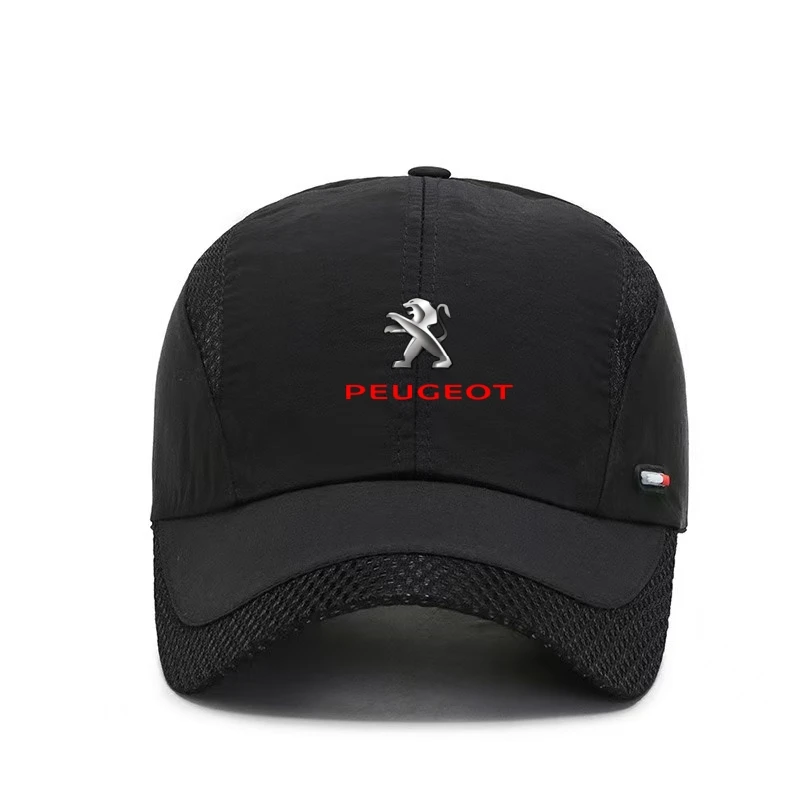 Spring Summer Quick Drying Sports Cap Golf Fishing Adjustable Unisex Baseball Cap For Peugeot 208 207 308 206 307 407 2008 3008