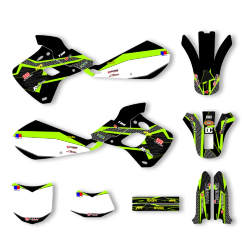 

SPACE Motorcycle Graphics Decals Stickers for KAWASAKI KDX250 1992 1993 1994 Decals Stickers Kits 002