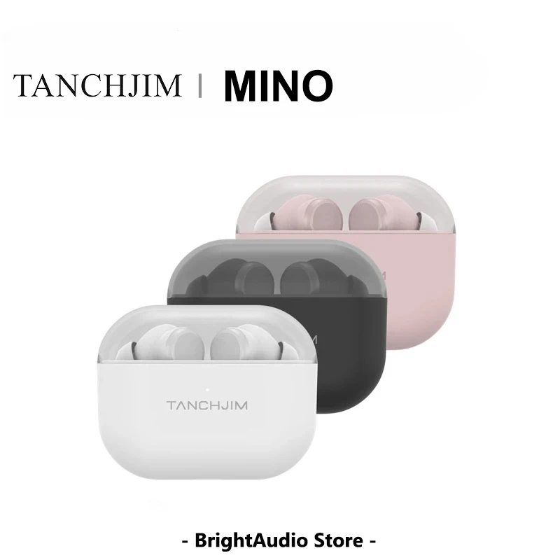 TANCHJIM MINO TWS True Wireles Bluetooth 5.3 سماعة السائقين الديناميكيين نشط إلغاء الضوضاء ANC سماعات أذن رياضية Hifi سماعة