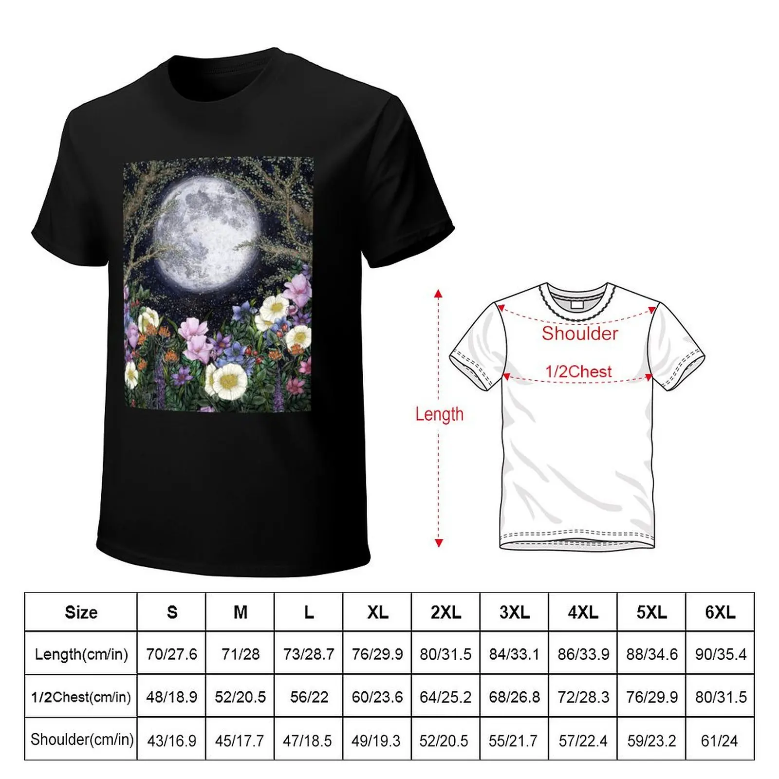 Midnight in the Garden II T-Shirt t shirts for man cotton soft T-Shirt