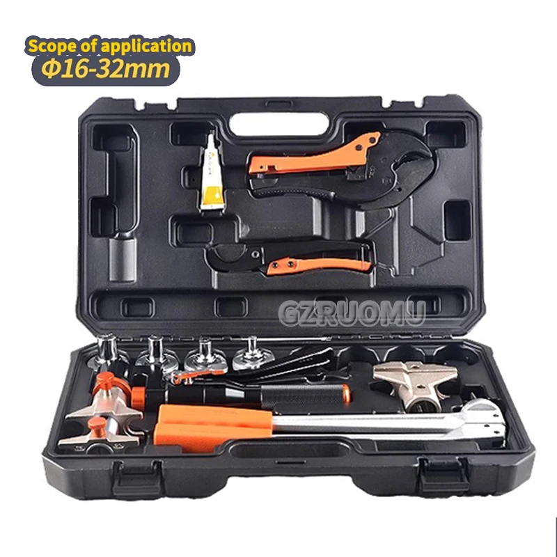 

Pressure and Expansion Tools - PEX-1632 Sliding Sleeve Tool 16-32 Flex Composite Pipe Pressing Tongs Expander Tool Set