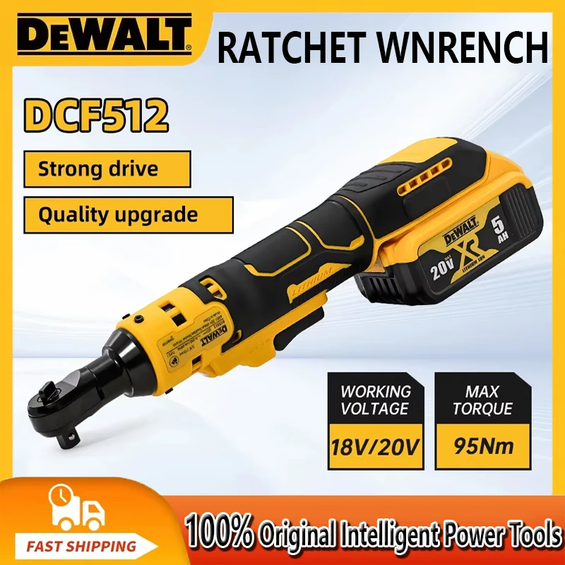 

Dewalt DCF512 1/2 Inch Brushless Ratchet Right Angle Wrench LED Cordless Driver Variable Speed Power Wrench 20V Power Tools