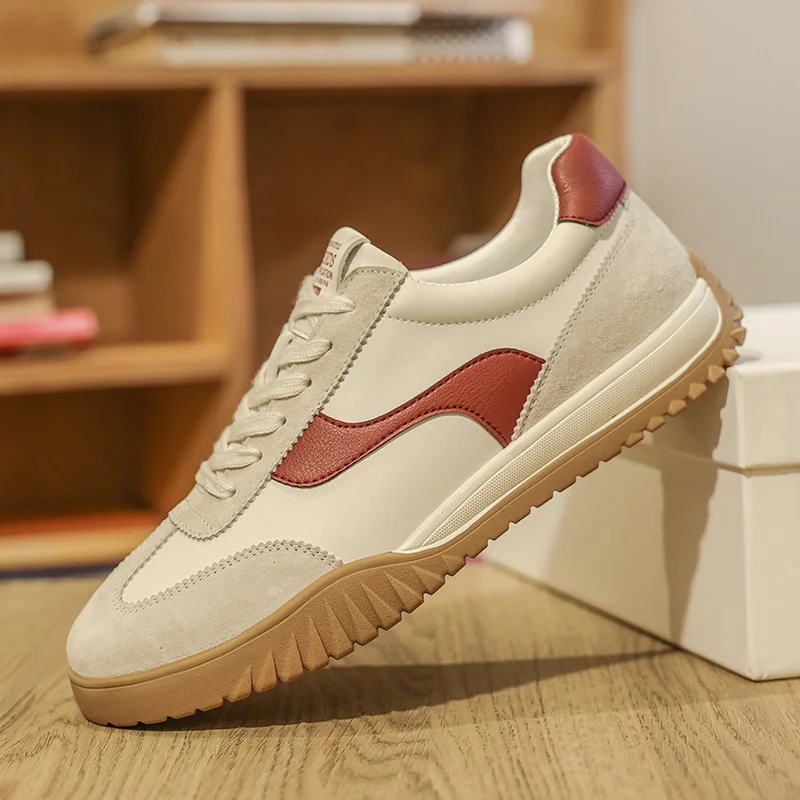 

2025 Men's New Autumn German-Style Training Sneakers - Chunky Low-Tops, Breathable & Versatile for Skateboarding & Casual Wear