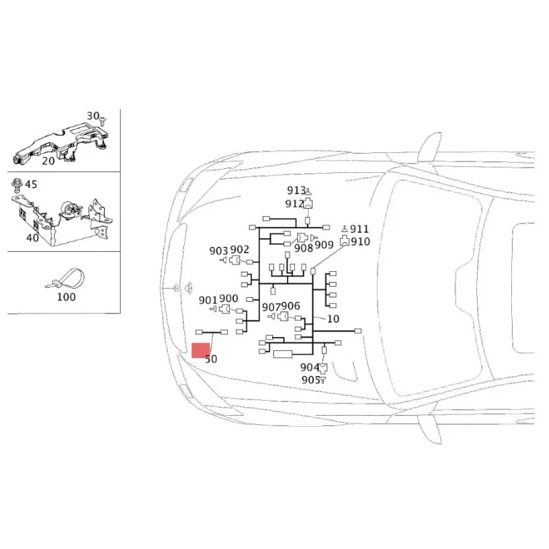 2701502900 Car Oil Sensor Line for Mercedes Benz A/B CLA GLA 180 200 250 4-MATIC 45 AMG