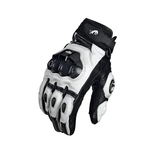 Imagen 2 del producto Guantes de cuero genuino de alta calidad para hombre, Guantes de Moto para montar en Moto, Guantes de protección, equipo de protección para MOTO de carreras