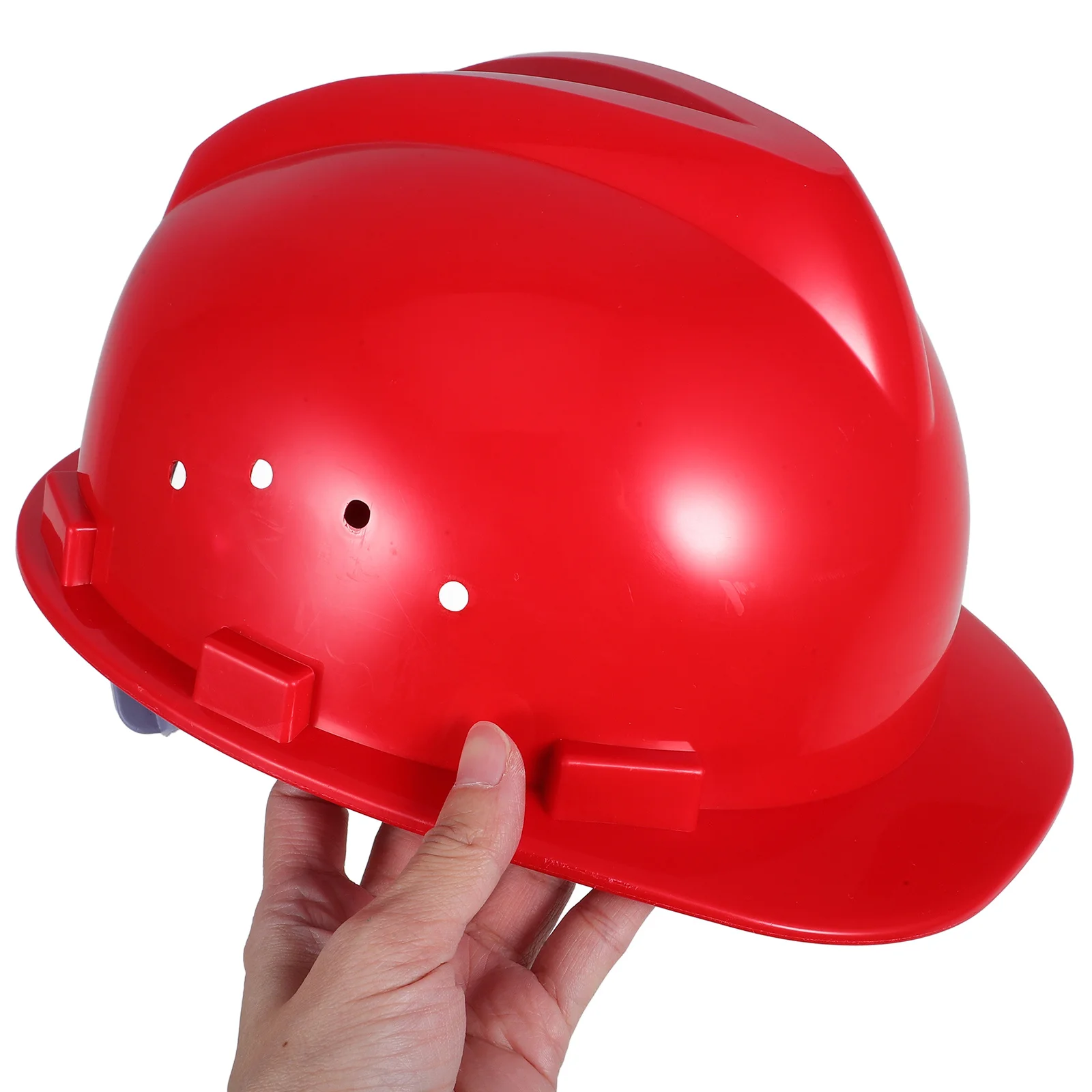 قبعة صلبة آمنة شديدة التحمل قابلة للتعديل بحجم سميك ومقاومة للصدمات لعمال البناء في الهواء الطلق