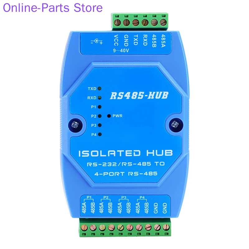 

485 Repeater, Industrial Grade Photoelectric Isolation, 4-way RS485 Distribution and Sharing Device, 485 Splitter, 1 in 4 Out