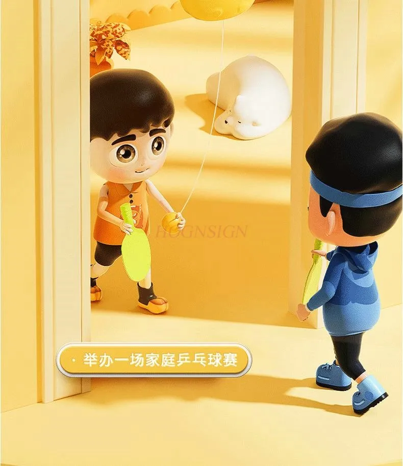 Entraîneur de tennis de table suspendu pour enfants, pour raquettes d'intérieur à domicile, vision corrigée parent-enfant, coordination œil-main