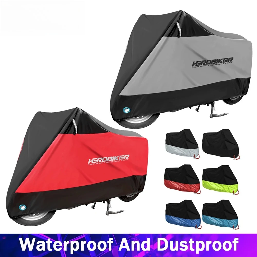

Motorcycle Cover Dustproof Waterproof Motorbike Raincoat UV Protector All Season Outdoor Camping Moto Scooter Rain Cover S-4XL