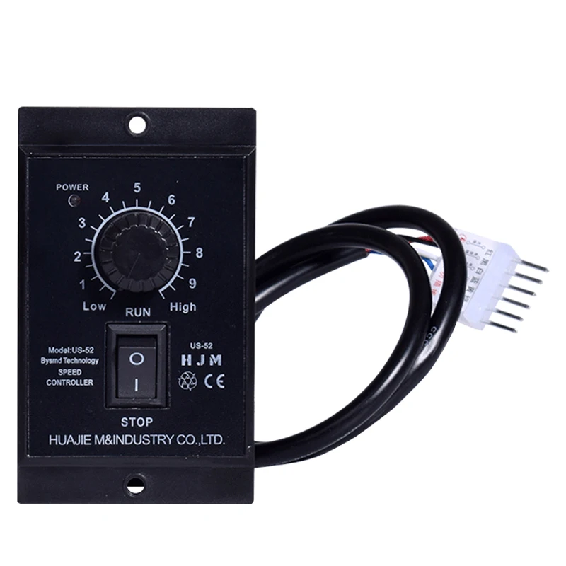 400W AC 220V 50/60Hz Motor Speed Pinpoint Regulator Controller US-52 Forward & Backward Motor Governor for Machine Pump DIYsuswe