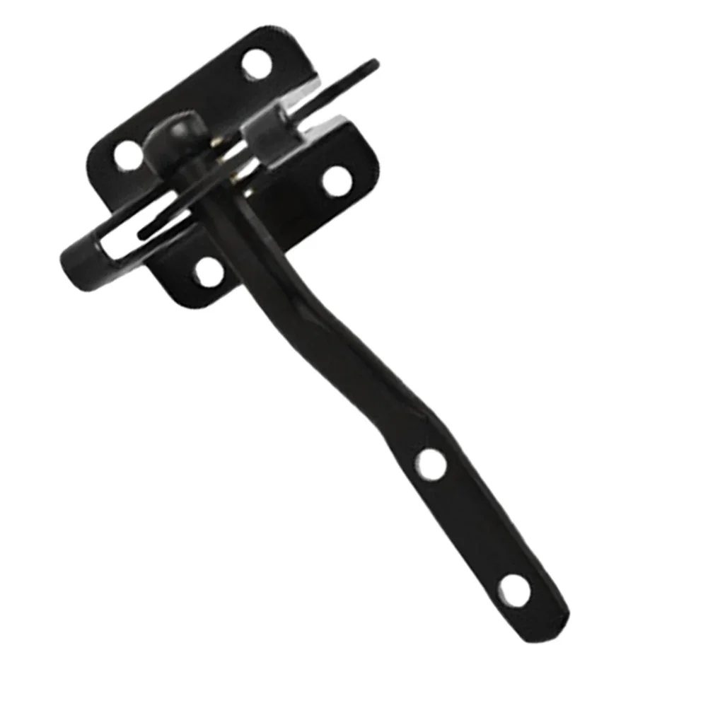 Auto Gate Latch Fittings Black Catch Garden Yard Door Lock Comes With Screws High Quality Powder Coated Finish 144mm