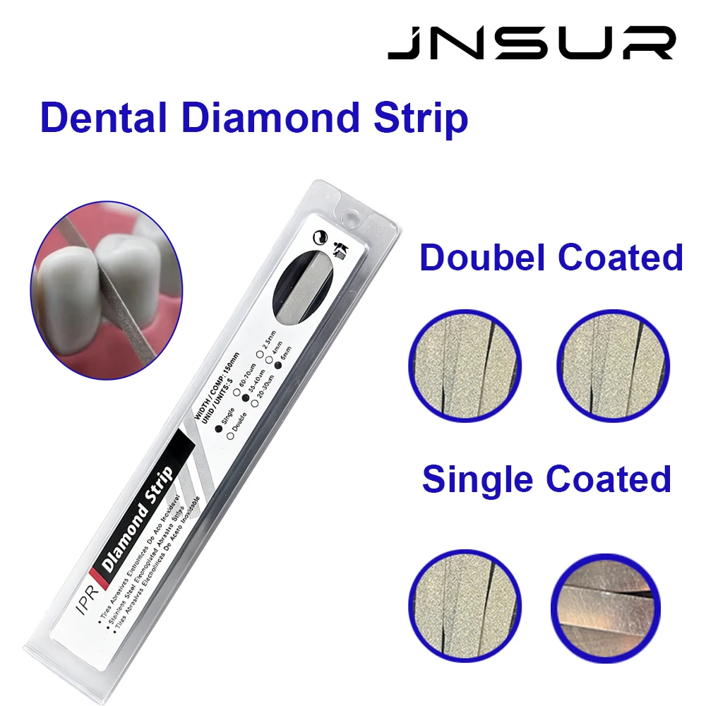 

Dental Diamond Strips Metal Polishing Strip Diamond Sanding Surface with Single/Double Face Coated of Polishing Teeth Whitening