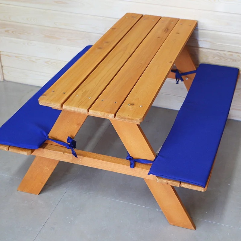 

Outdoor one-piece tables and chairs Children's garden preservative wood tables and chairs Kindergarten outdoor solid wood table