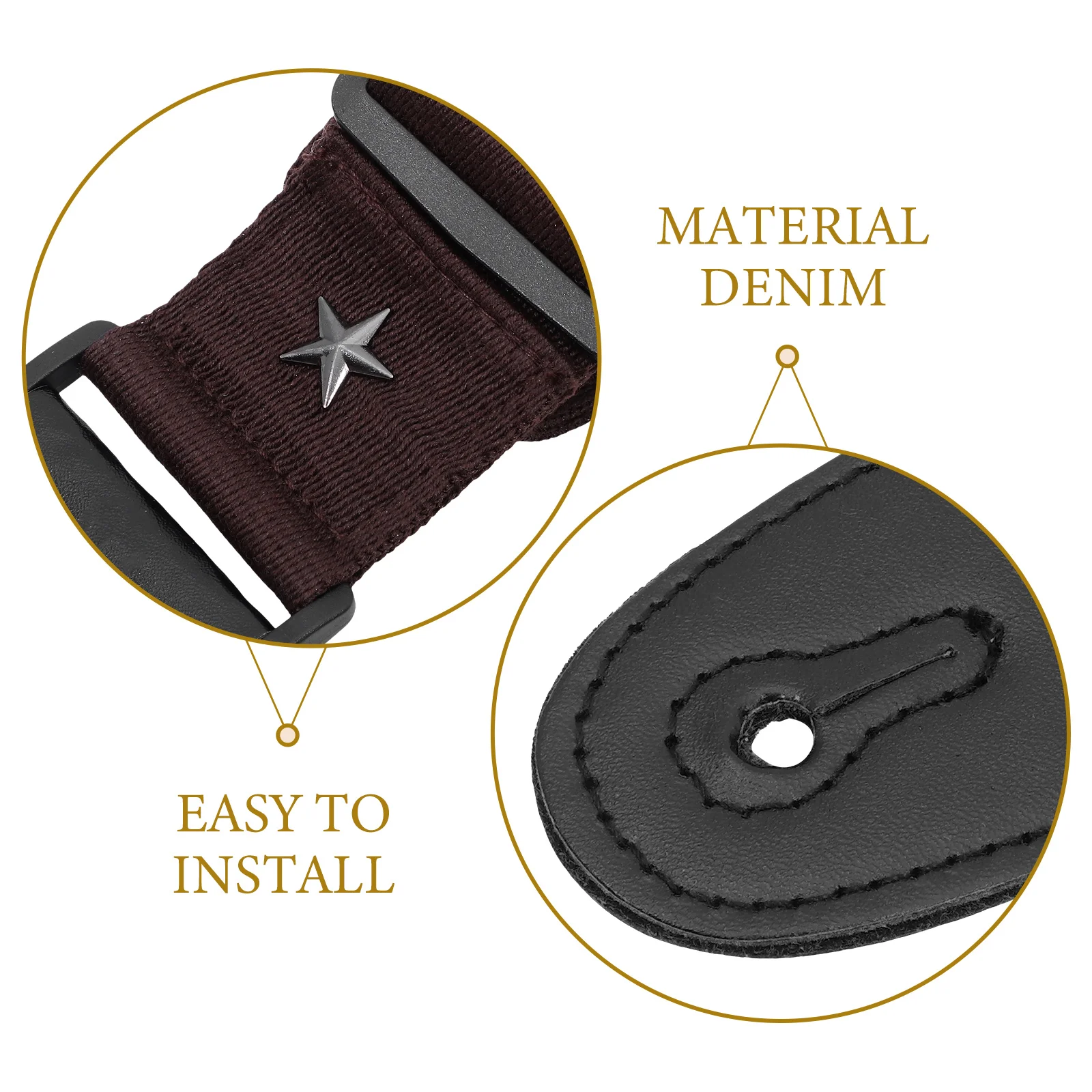 

Guitar Accessory Strap Durable Adjustable Length Special Gift for Guitarists and Musicians Stylish Replacement