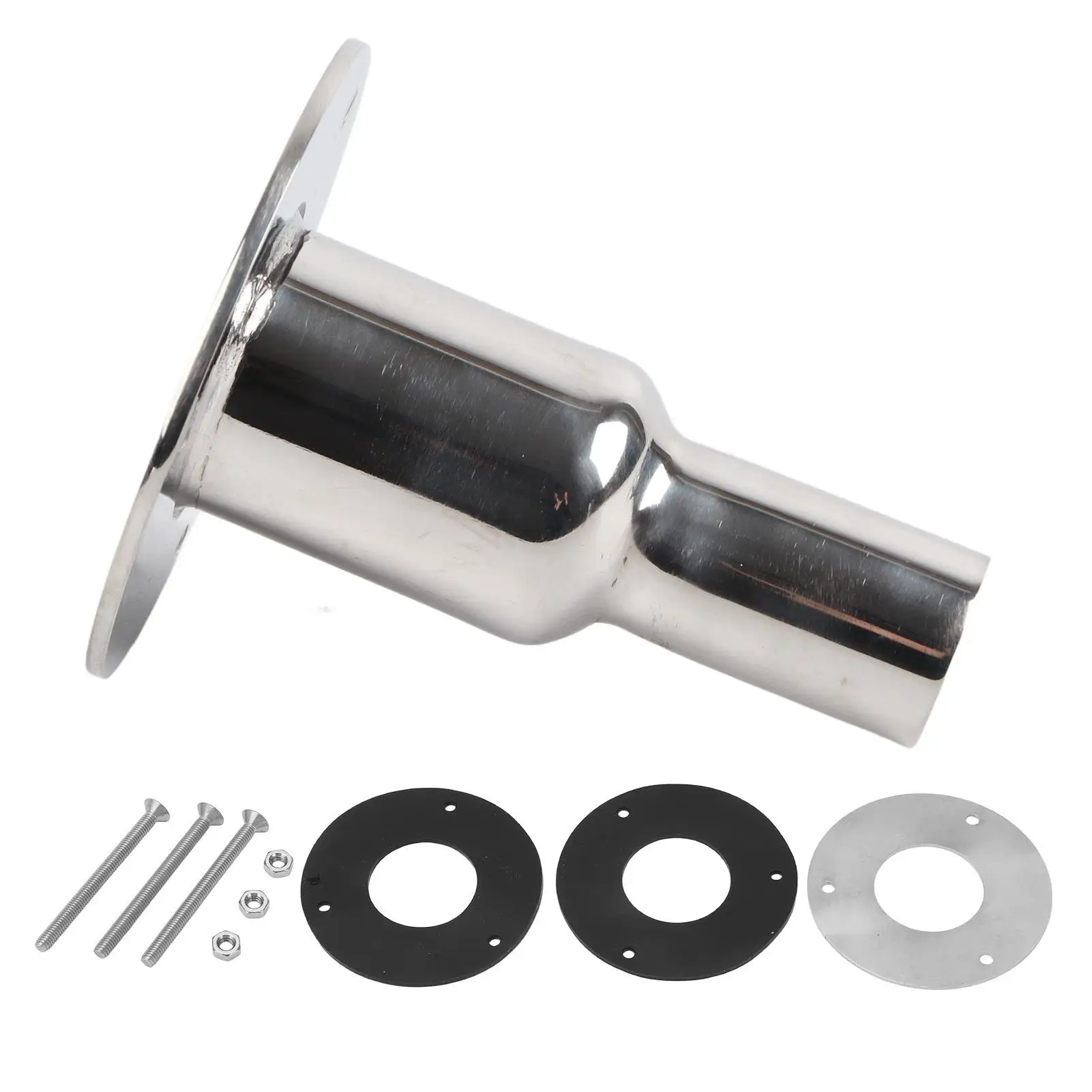 

Thru Hull Exhaust Fitting Easy Installation Thru Hull Skin Durable 316 Stainless Steel for truck for diesel Heater for yacht