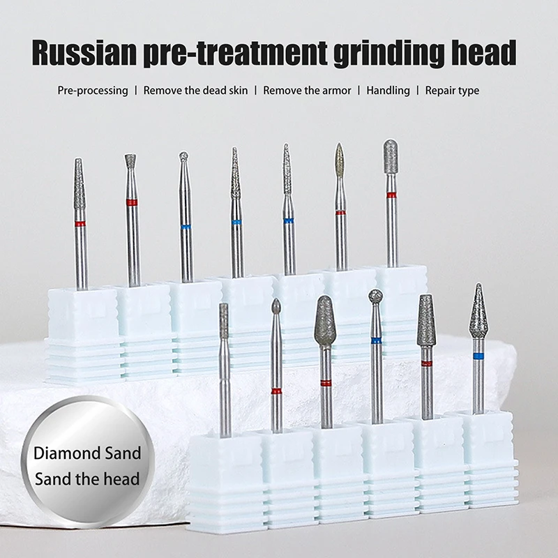 【Diamond Nail Drill Bit Mill Cutter All For Manicure Machine Bit Tools Accessories Cuticle Clean For Removing Nail Gel】
