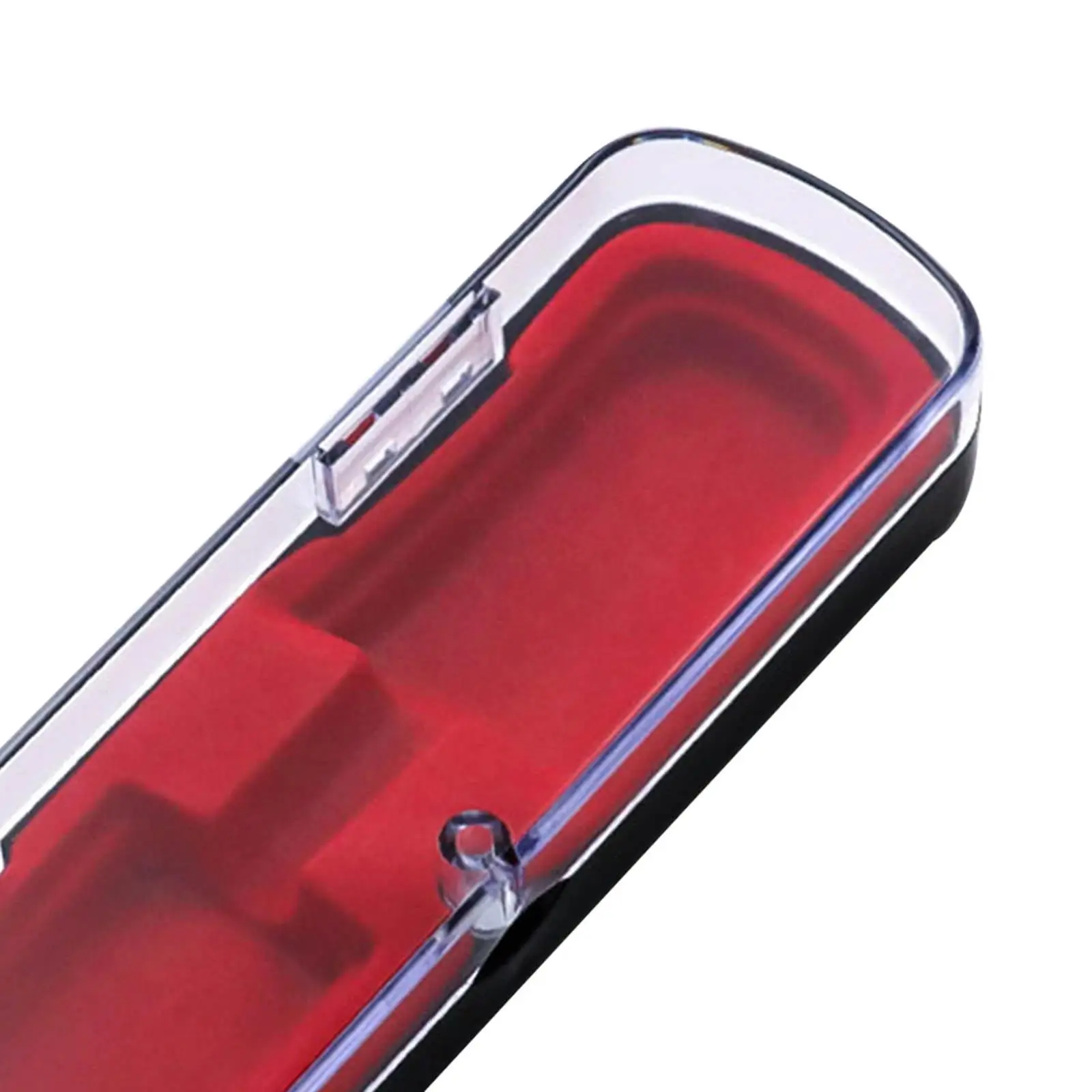 2xTweezers Organizer Case Packing Box Storage Case Pen Display Box Red