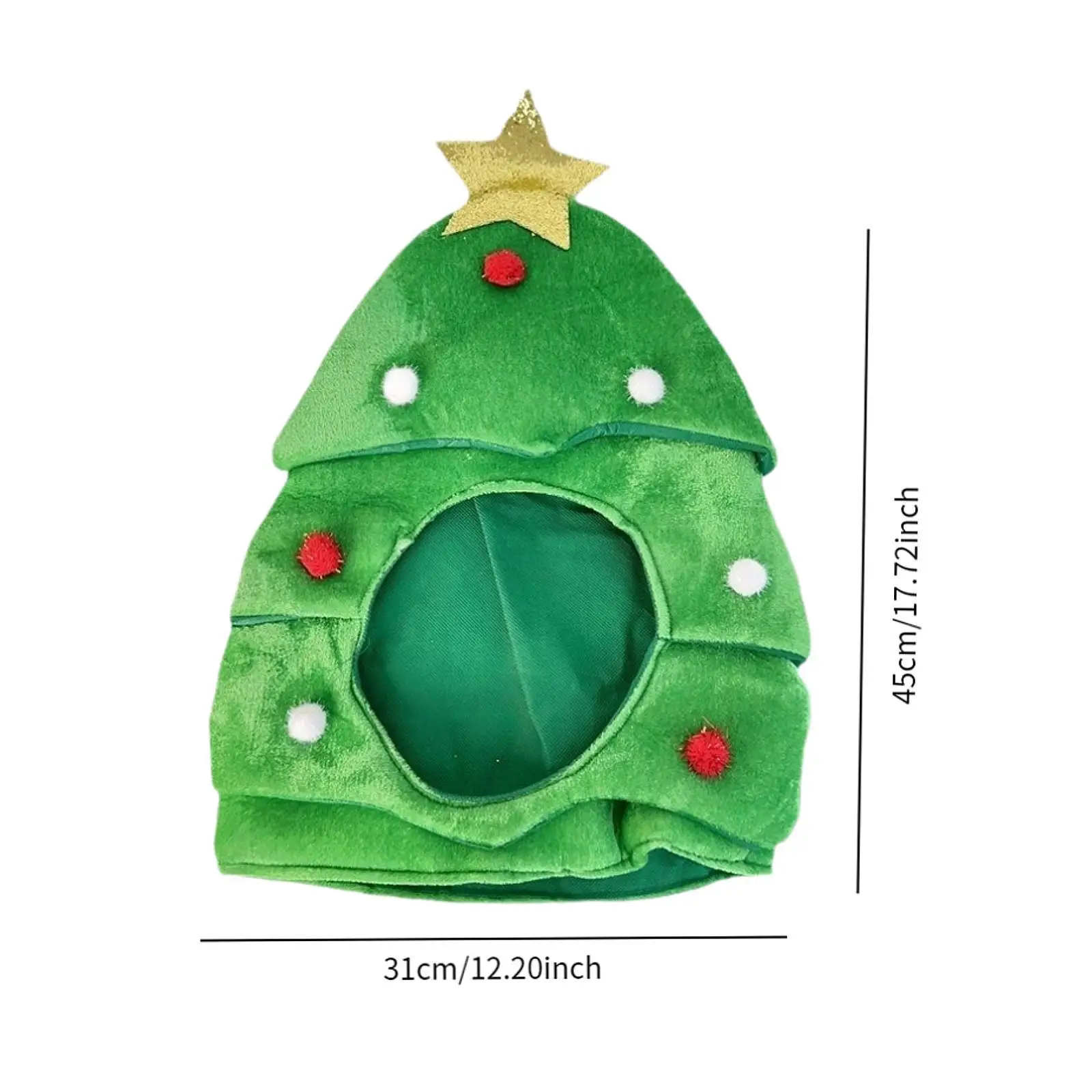 Christmas Tree Hat Costume Accessories for Carnival New Year Party Favor