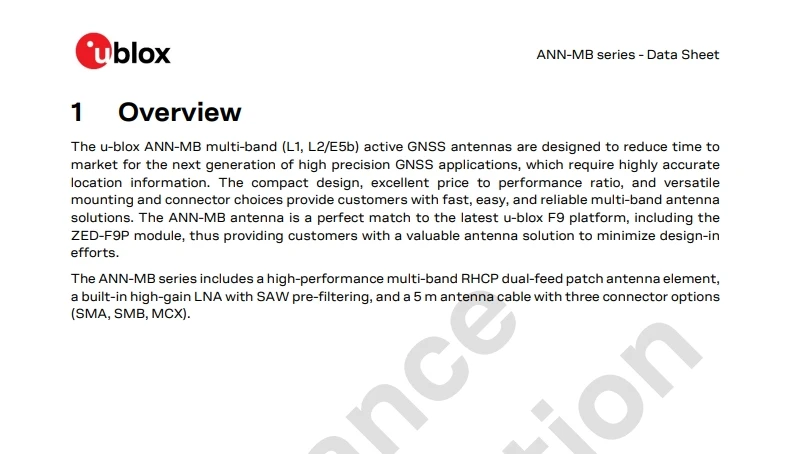 GPS-15192เสาอากาศแม่เหล็กแบบมัลติแบนด์ GNSS ยาว5เมตรอุปกรณ์เสริม