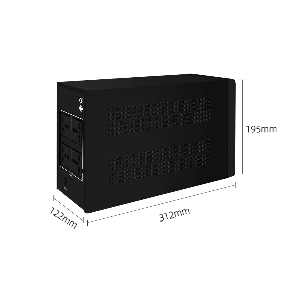Display LCD 1KVA 600W 220VAC/230VAC Monofásico Modificado Onda Sinusoidal Offline UPS Fonte de Alimentação Ininterrupta UPS