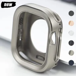 Metal Cover for Apple Watch Ultra Case 49mm 45mm 41mm 44mm 40mm Bumper Frame Shell Protector for iWatch Series SE 8 Ultra 7 6 5