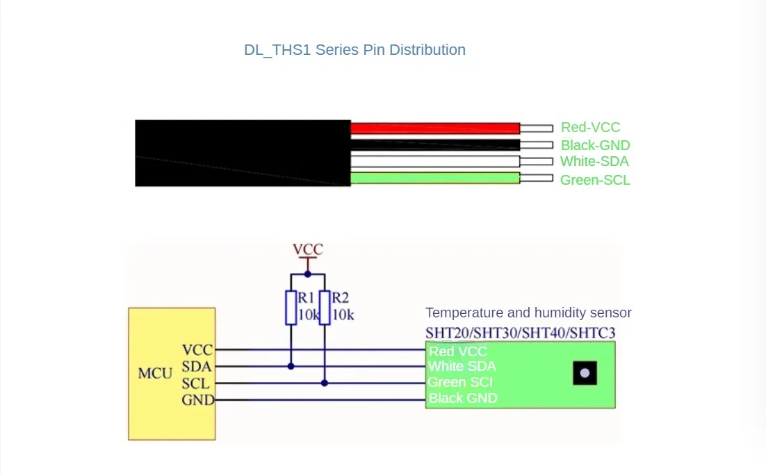 SHT20 Digitales Temperatur- und Feuchtigkeitssensormodul mit I2C-Ausgang, Industriequalität, hohe Genauigkeit, Kondensationsbeständig – Detail 4