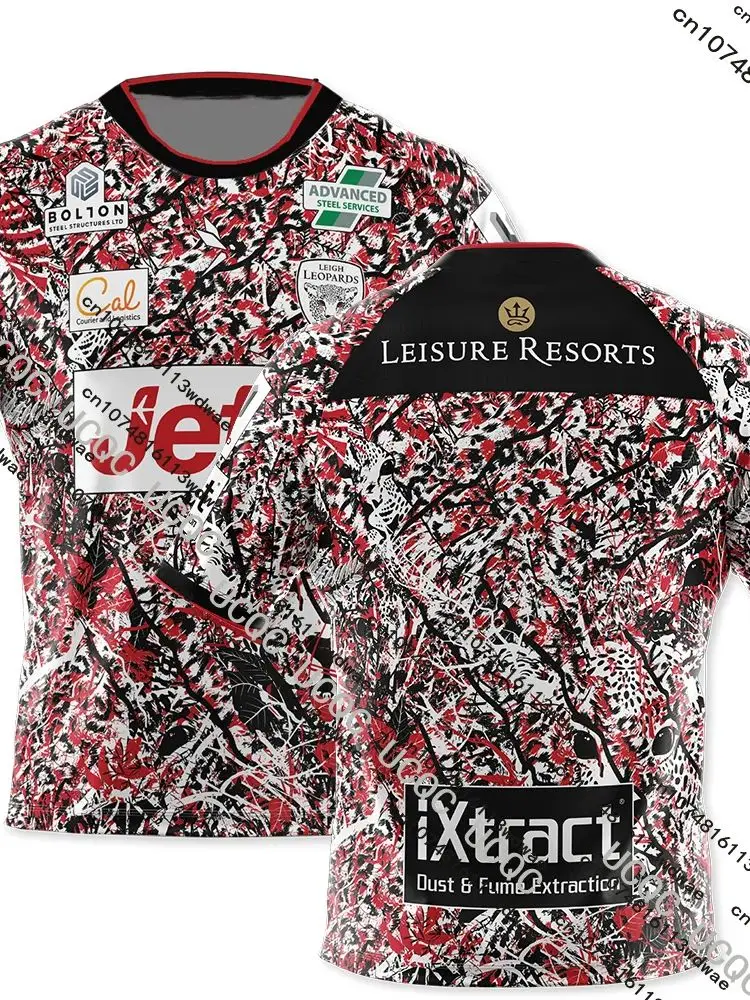 AliExpress NONE 2026 England New Leigh Leopards Rugby Sports Jersey UK Mens British Rugby Casual Quick drying Training Kids Jersey T-shirt
