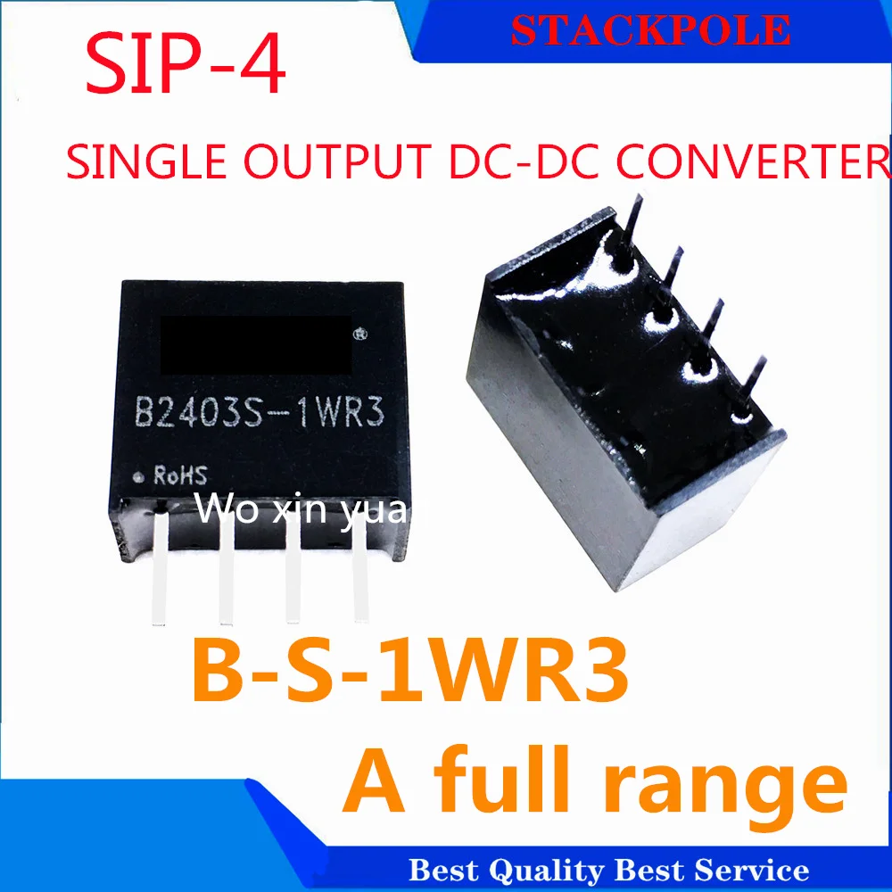 

(10pcs) B2403S-1WR3 B2405S-1WR3 B2409S-1WR3 B2412S-1WR3 B2415S-1WR3 B2424S-1WR3 1WR2 1W SIP4 SIP-4 1W DC/DC