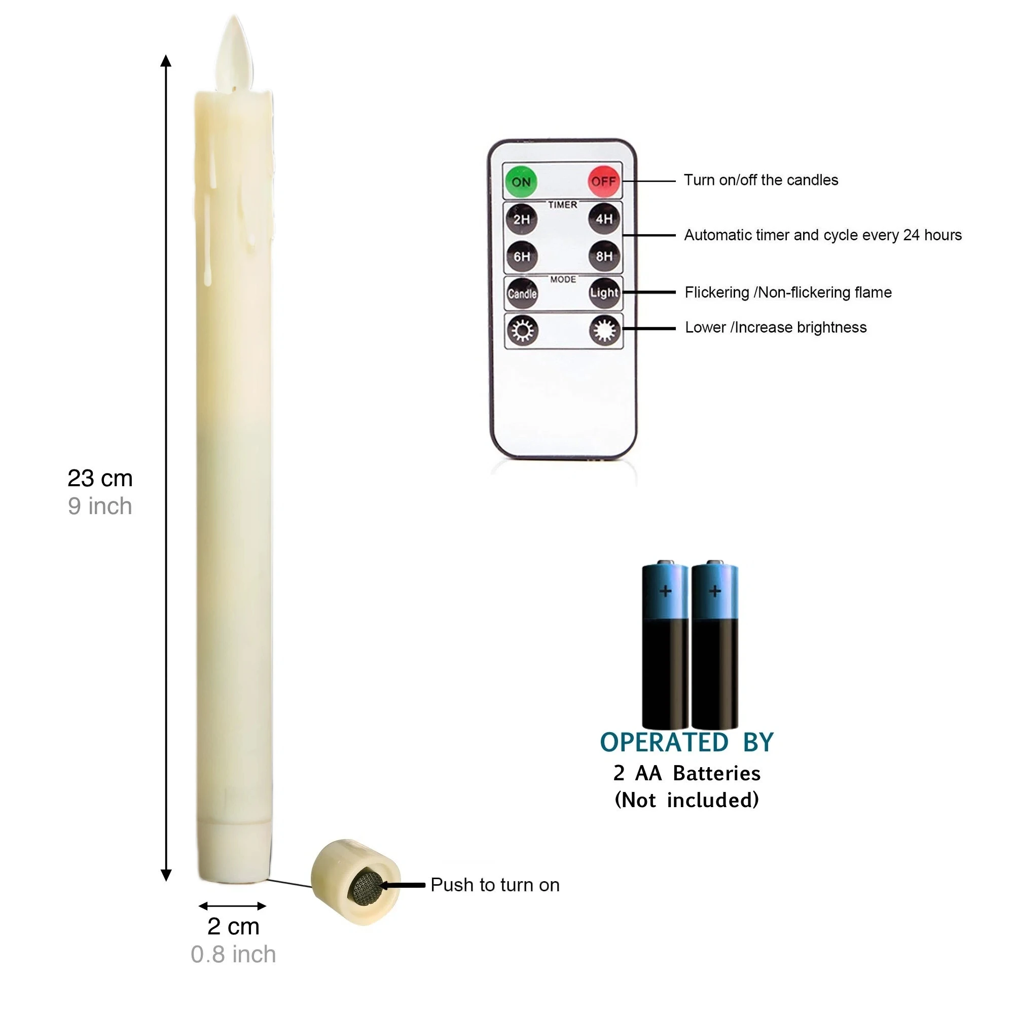Eldnacele Candele natalizie senza fiamma tremolanti con timer 6H, confezione da 3 candele di cera con Babbo Natale, luci a LED per la decorazione natalizia della casa, alimentate da 2 batterie AA Eldnacele Candele natalizie senza fiamma tremolanti con timer 6H, confezione da 3 candele di cera con Babbo Natale, luci a LED per la decorazione natalizia della casa, alimentate da 2 batterie AA