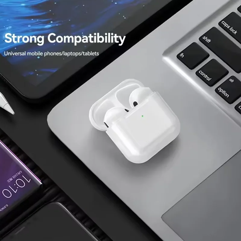 i4 True Wireless Earphones Dual Ear In Ear headphones Ultra Long Standby Running Bass Sports Earburds Music Headset With Mic image 4