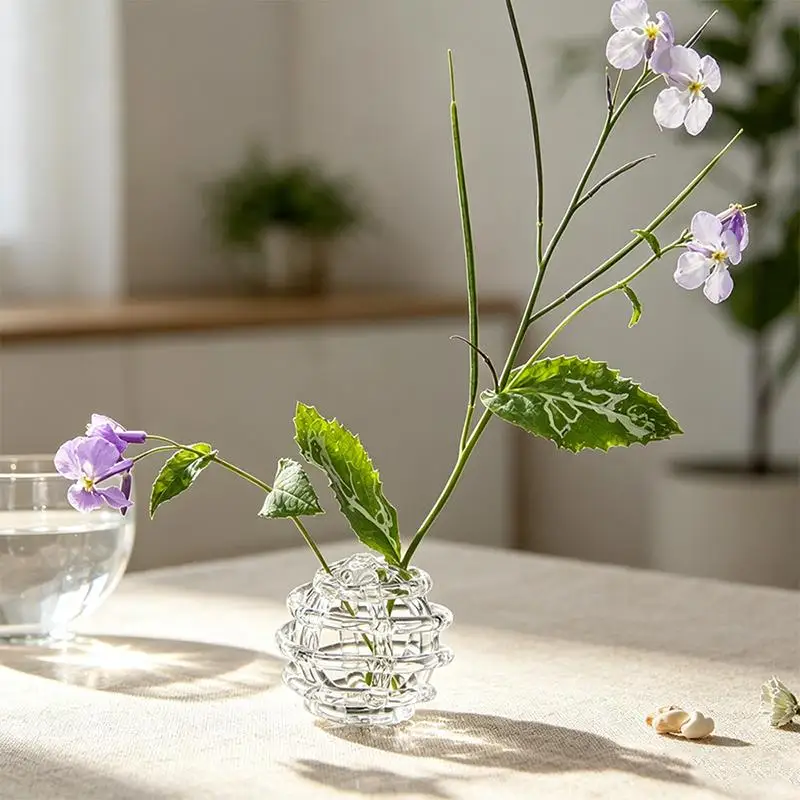 New Transparent Glass Ball Hydroponic Vase Zen Style Minimalist Floral Container Modern Home Desktop Plant Decor Ornament