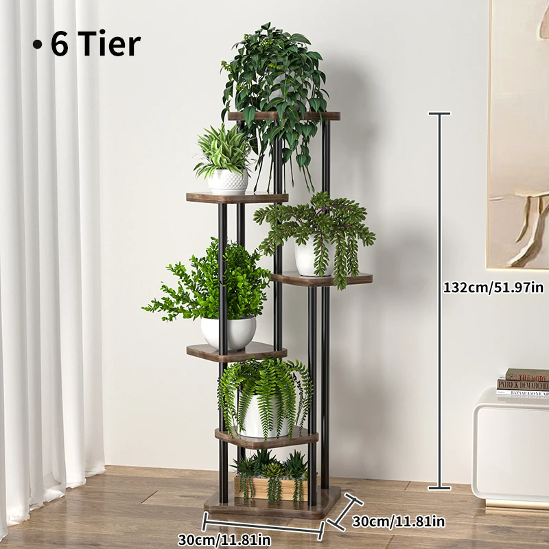 Plantenstandaard voor bloemen Ijzer 6/7/8 lagen Plantenplank Plantorganisator Opslag Plantenhouder Displaystandaard Tuindecoratie