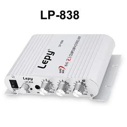 LP-838 Hi-Fi Car Amplifier Stereo Subwoofer Audio amplifier for Smart phones computers MP3 MP4 DVD players 20WX3RMS