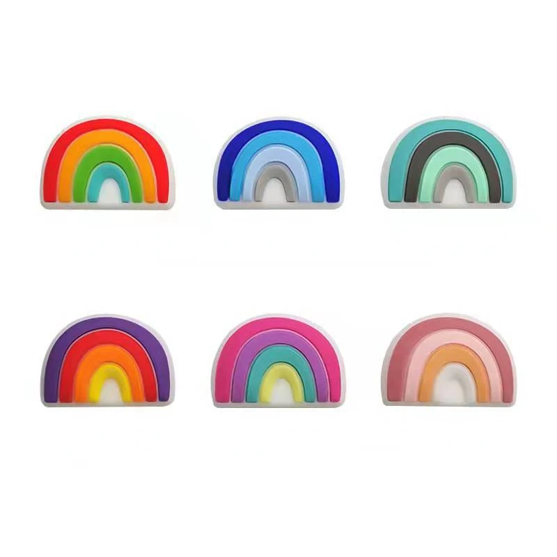 

10pc Silicone Beads Focal BPA Free Food Grade silicone Teether Beads Bulk Baby Chewing Toy DIY Nipple Chain Jewelry Accessories
