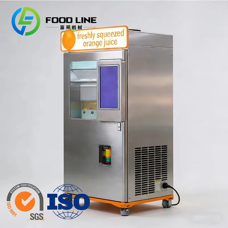Custom Commercial Fresh Squeezed Juice Vending Machine For Orange Apple Lemon Juice With Attractive Display And Reliable Build