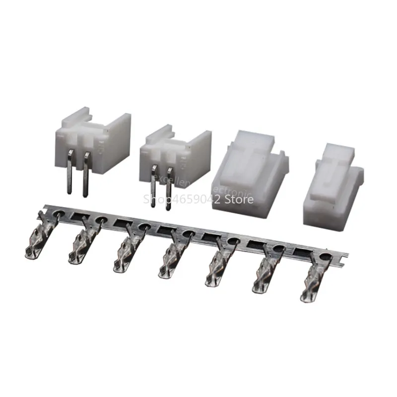 5sets/Lot HY2.0 Pitch 2.0mm with Lock Connector Curved Needle Seat+Plug+Terminals 2P 3P 4P 5P 6P 7P 8P Connector