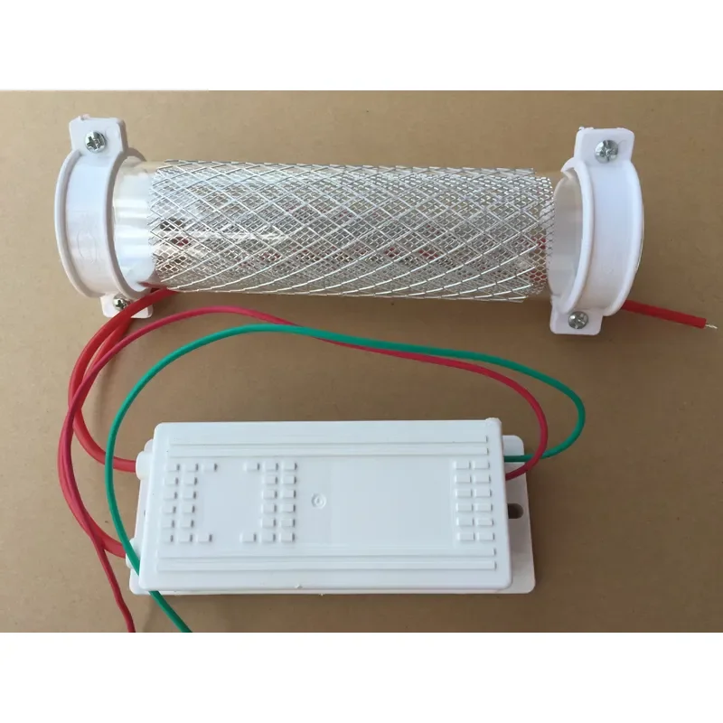 Portable Ozone Generator Tube 200mm 3.5g/h with Power Supply 110V 220V for Hotel Garage RV Outdoor Air Purification Device