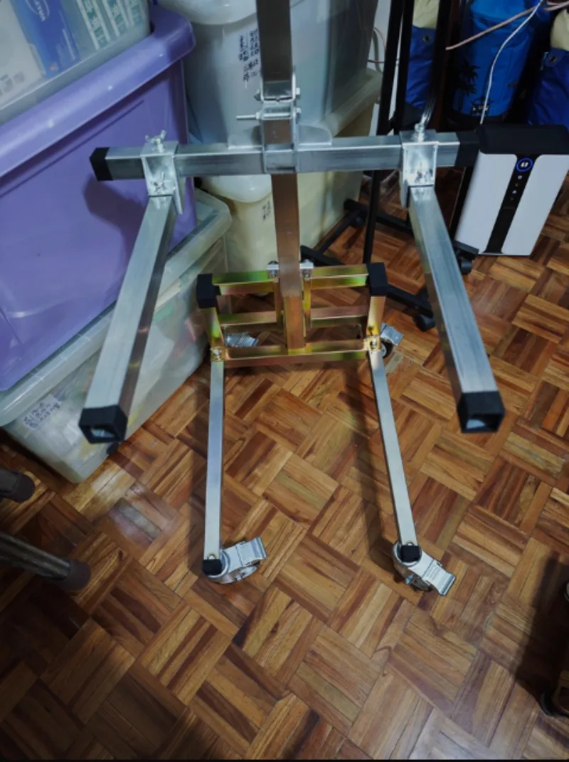 Loading Artifact Lifting Handling Stacker Forklift Lift Portable  Folding Retractable Trolley Bearing 60Kg Adjustable Hand Cart