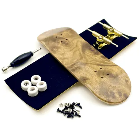 Jeu de diapasons de 32 mm avec roues de roulement de camions en métal de pont en bois d'érable