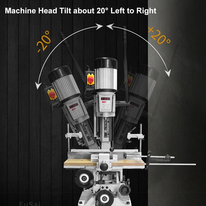1100W MK6750S CE Approved Large Power Wood Mortising Machine for Sale Wood Working Motising Machine