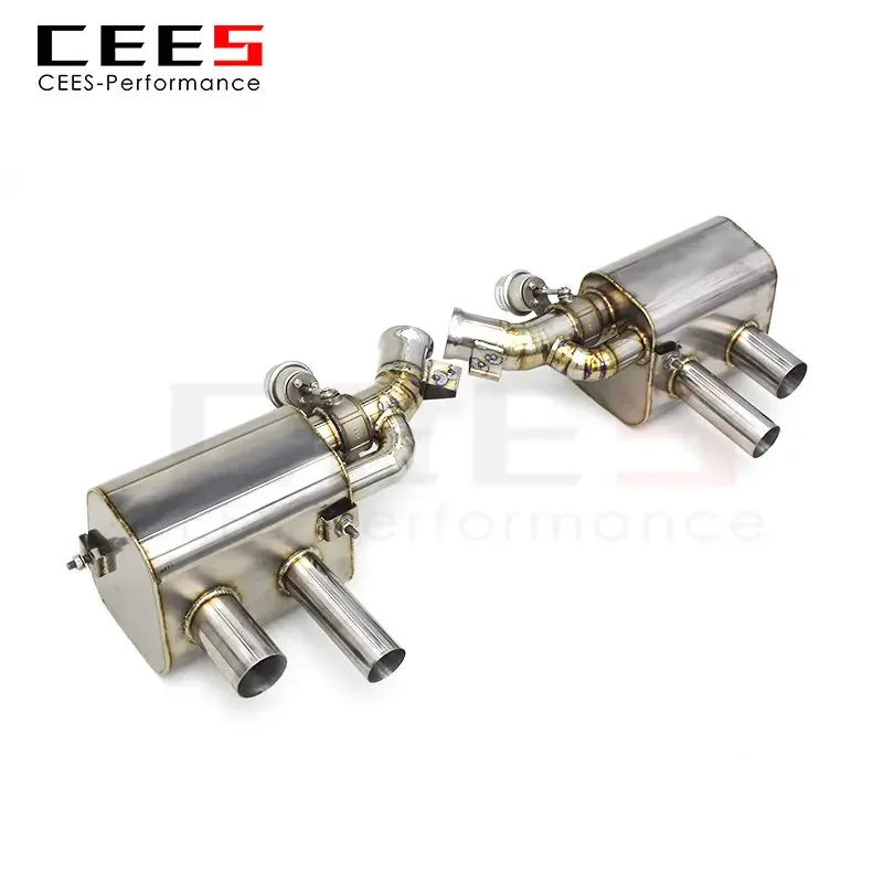 CEES Straight Exhaust Pipes for Ferrari FF 6.3 2011- 2016 Racing Pipes with Valve Actuators Enhanced Sound System