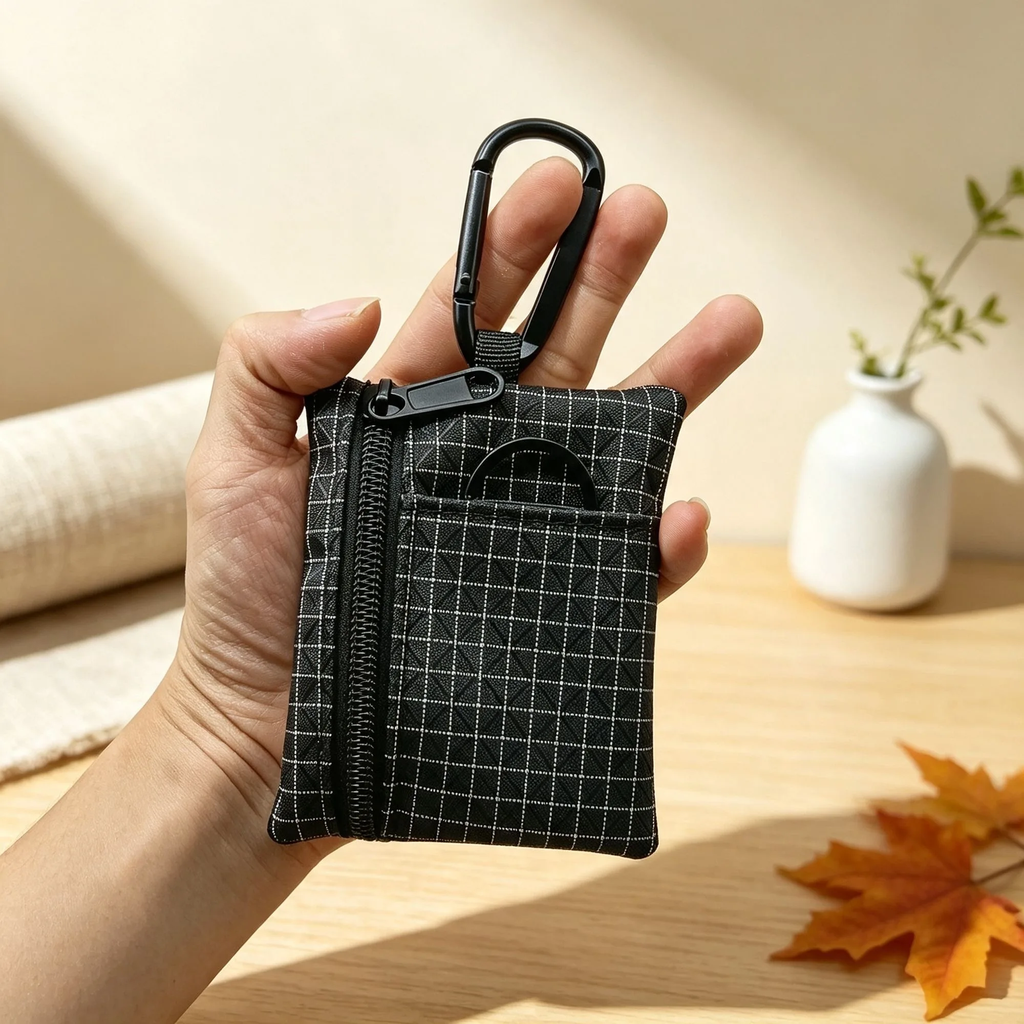 Lightweight Dyneema EDC Pouch Tactical actical Mini Coin Purse Key Bag Outdoor Zipper Bag Sports Waist Bag Storage Accessory Bag