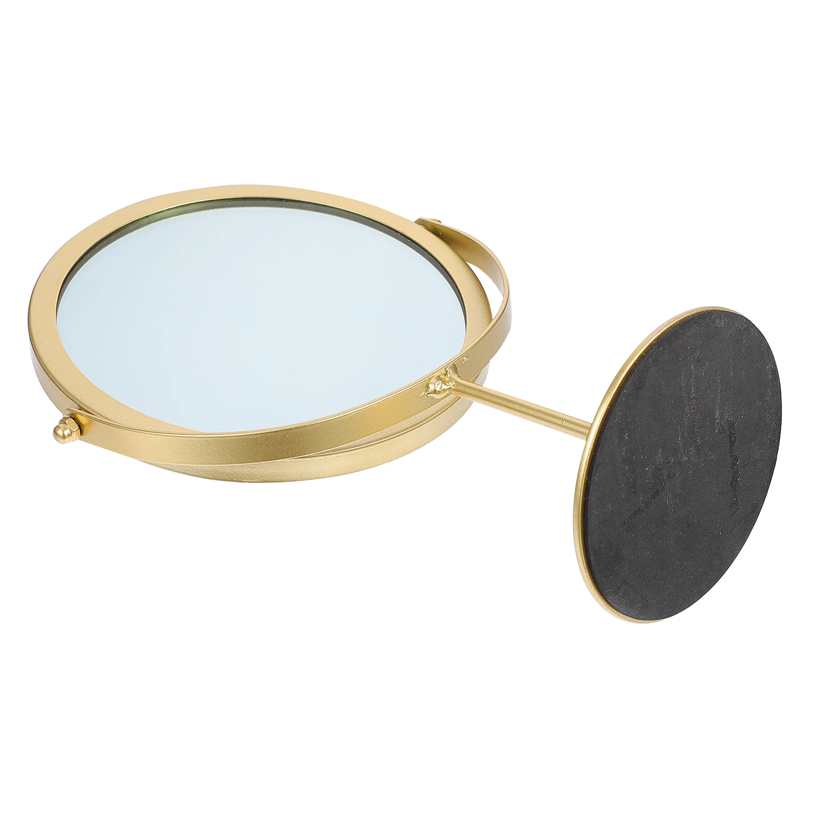 

Rotating Metal Mirror High Definition Desktop Vanity Clear Durable Lightweight Bedroom Dressing Table Travel Jewelry