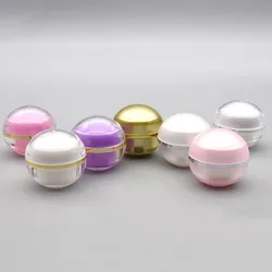 10/30/50pcs 5/10g Empty Acrylic Cream Jar Plastic Pot Round Empty Cosmetic Container Lotion Bottle Portable Sample Bottle