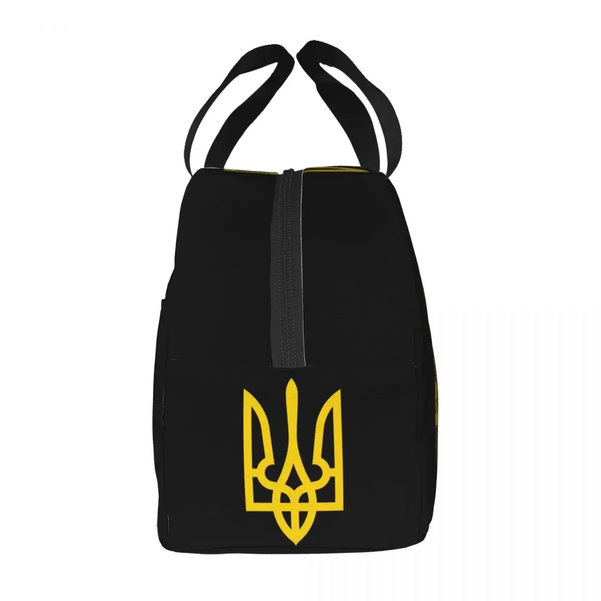 Flag of  Insulated Lunch Bag Ukrainian Coat Of Arms Portable Cooler Thermal Lunch Box For Women Kids Food Picnic Bags