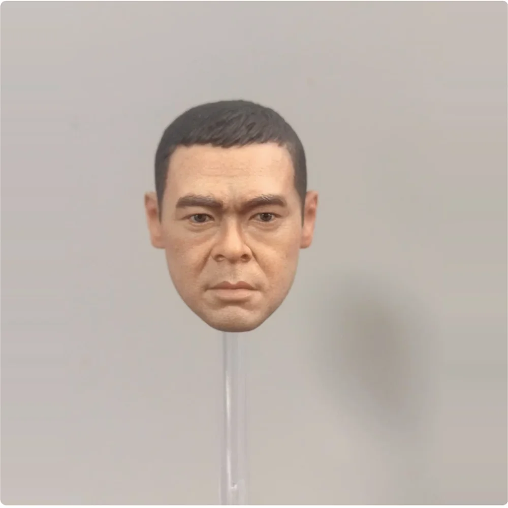 

1/6 Male Soldier Sean Lau Head Carving Sculpture Model Toy Fit 12'' Action Figure Body In Stock